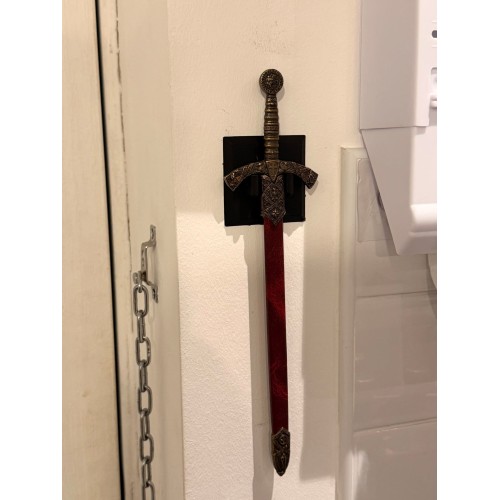 Letter Opener Wall Holder - fits the Knights Templar Mini Sword Letter Opener Wall Holder - fits the Knights Templar Mini Sword